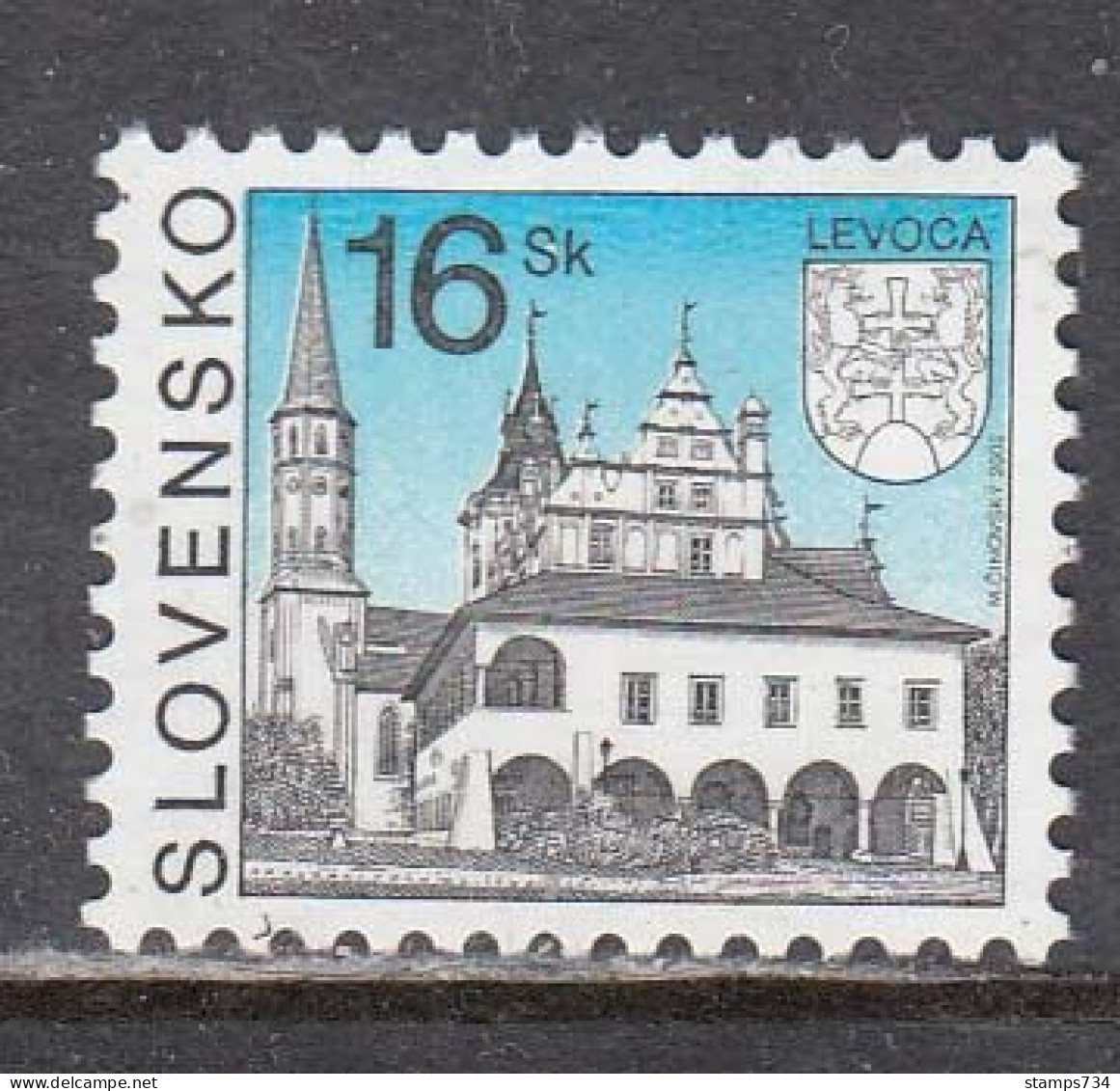 Slovakia 2002 - Regular Stamp: City Levoca, Mi-Nr. 422, MNH** - Ongebruikt