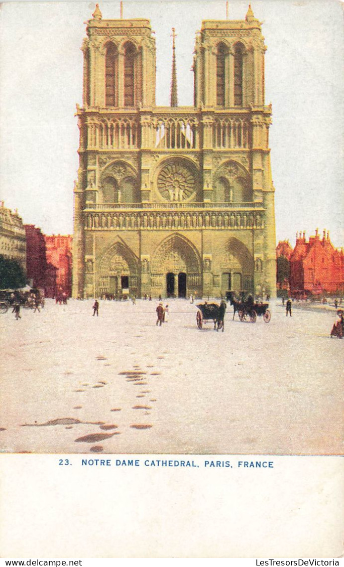 FRANCE - Vue Sur Notre Dame Cathédral - Paris - France - Animé - Carte Postale Ancienne - Notre-Dame De Paris