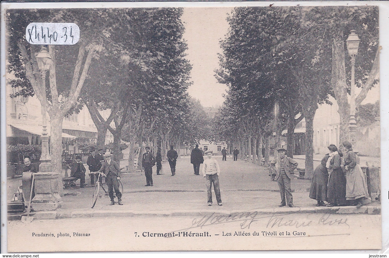 CLERMONT-L HERAULT- LES ALLEES DU TIVOLI ET LA GARE - Clermont L'Hérault