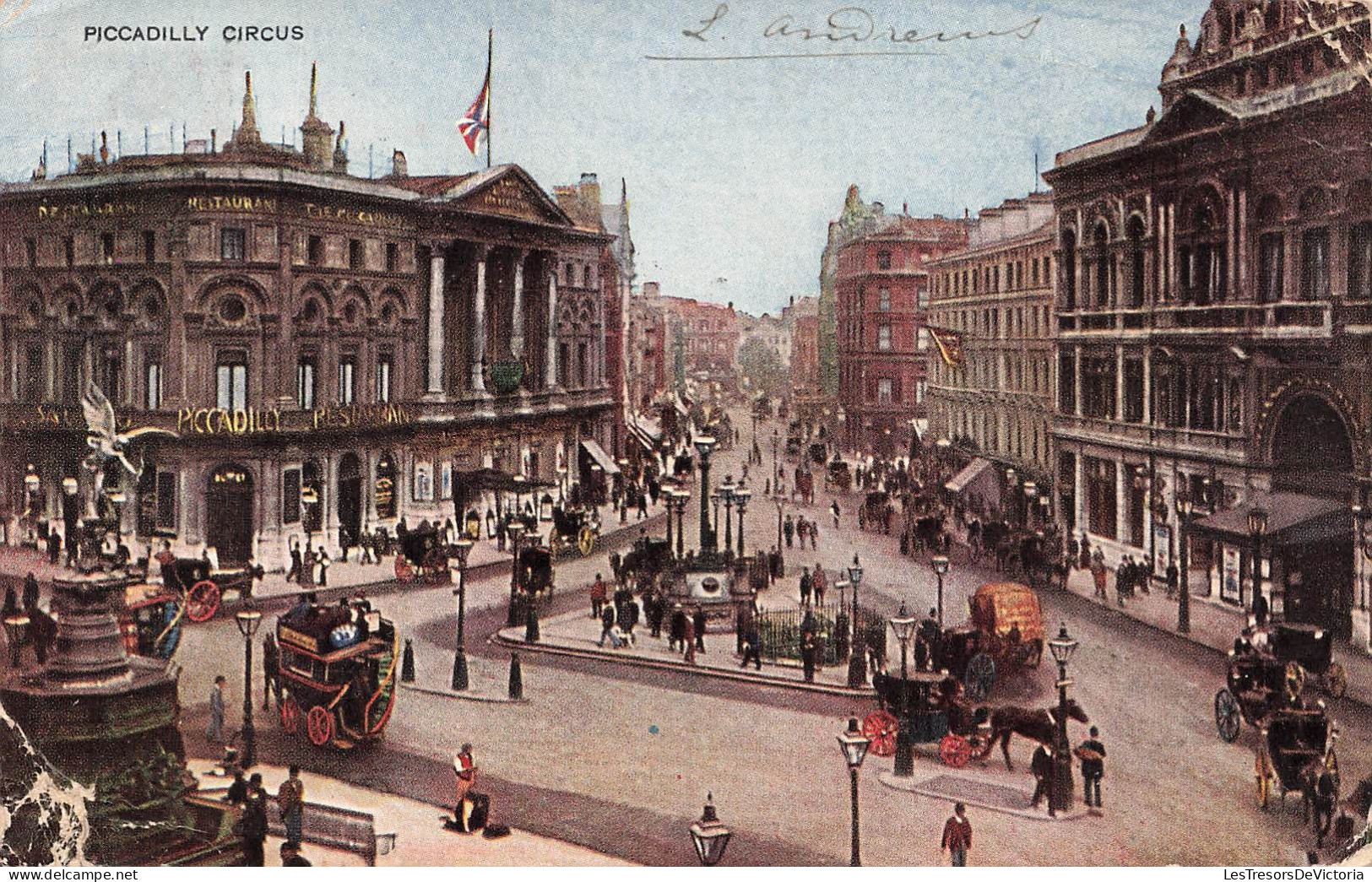 ROYAUME-UNI - Piccadilly Circus - Vue Sur Le Piccadilly Circus - Animé  - Carte Postale - Piccadilly Circus