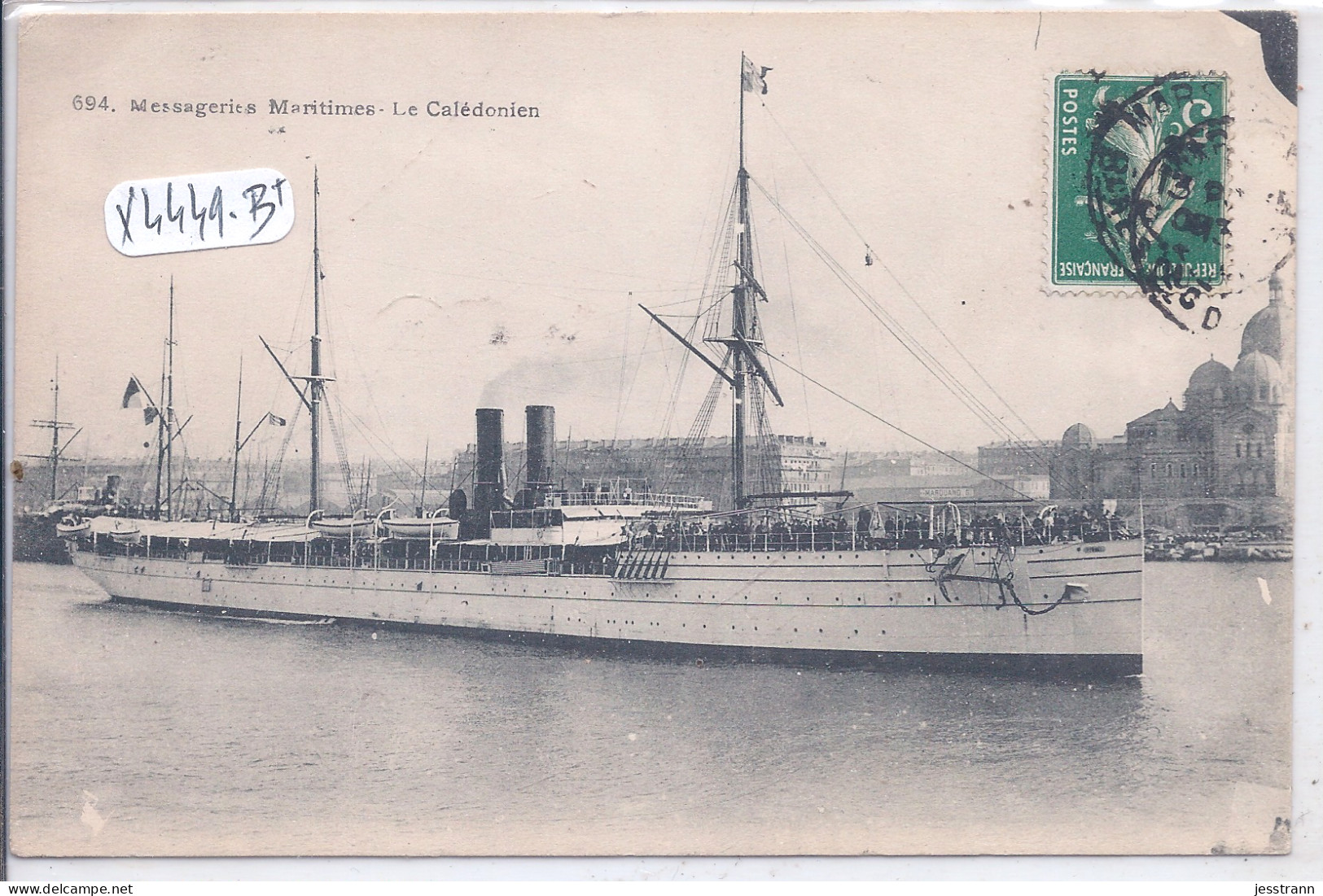 BATEAUX- MESSAGERIES MARITIMES- LE CALEDONIEN - Cargos