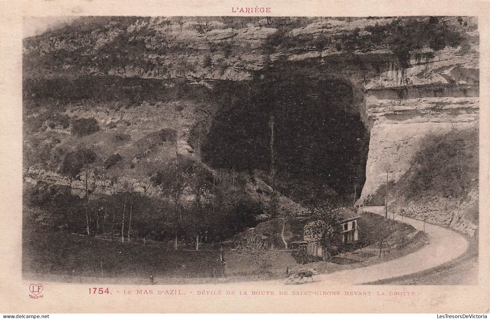 FRANCE - Le Mas D'Azil - Défilé De La Route De Saint Girons Devant La Grotte - Carte Postale Ancienne - Saint Girons