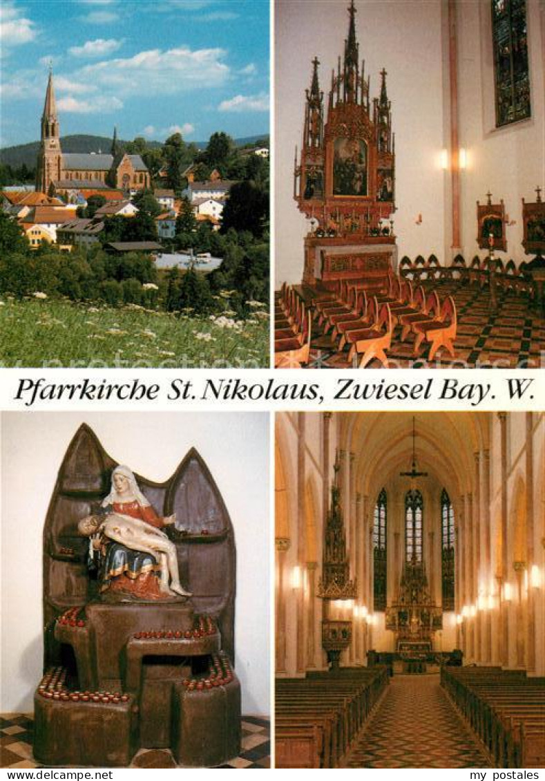 73022749 Zwiesel Niederbayern Pfarrkirche Sankt Nikolaus Zwiesel Niederbayern - Zwiesel