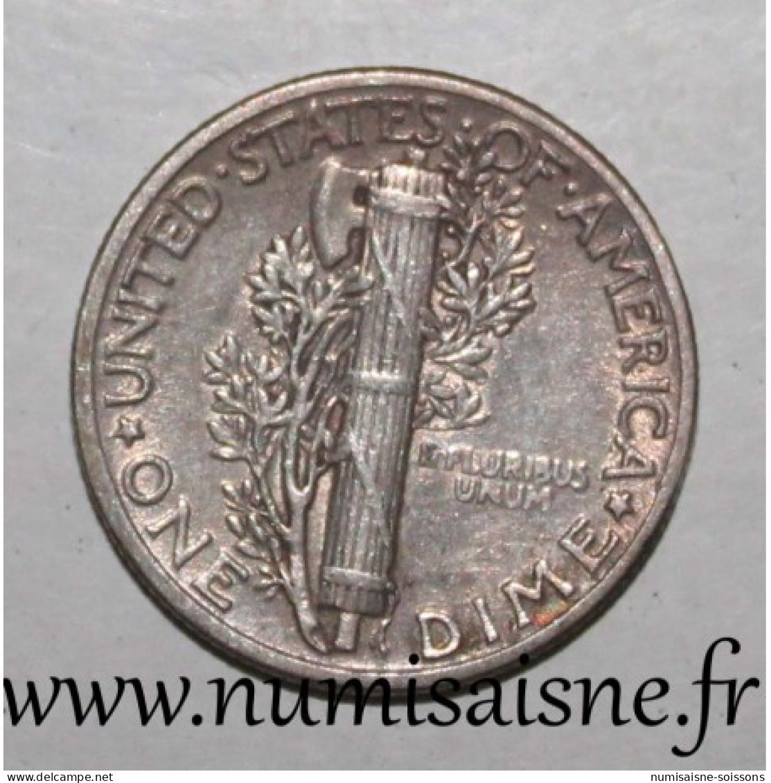 ÉTATS UNIS - KM 140 - 1 DIME 1944 - Philadelphie - MERCURY - TTB - 1916-1945: Mercury (Mercurio)