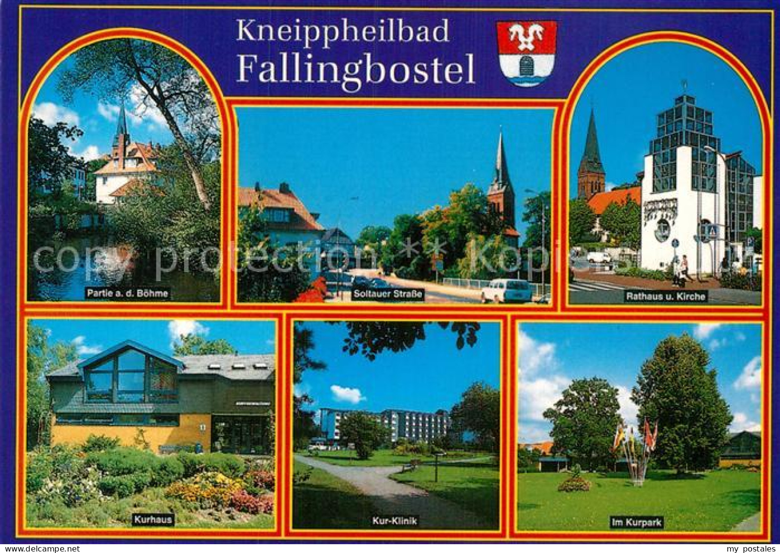 73021428 Fallingbostel Rathaus Kirche Soltauer Strasse Fallingbostel - Fallingbostel