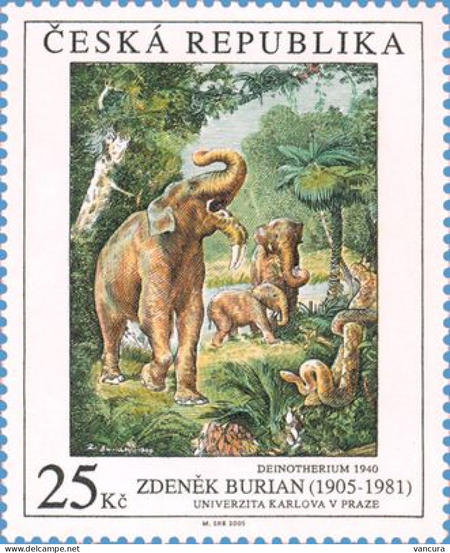 ** 453 Czech Republic - BURIAN - DEINOTHERIUM 2005 - Unused Stamps