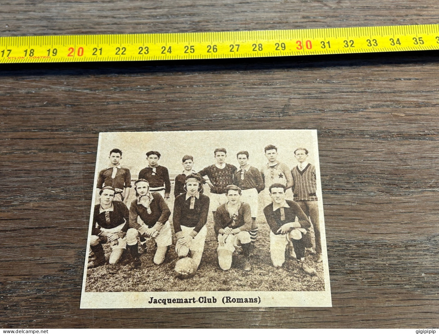 1929 MI équipe Football Jacquemart-Club Romans - Collections