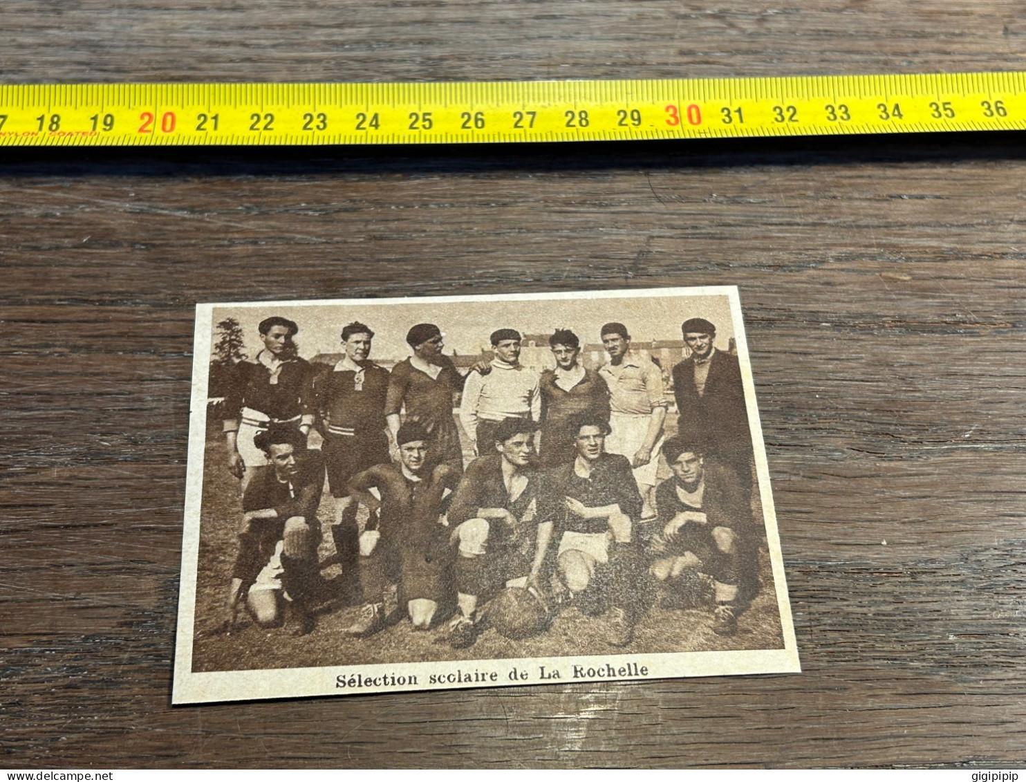 1929 MI équipe Football Sélection Scolaire De La Rochelle - Collections