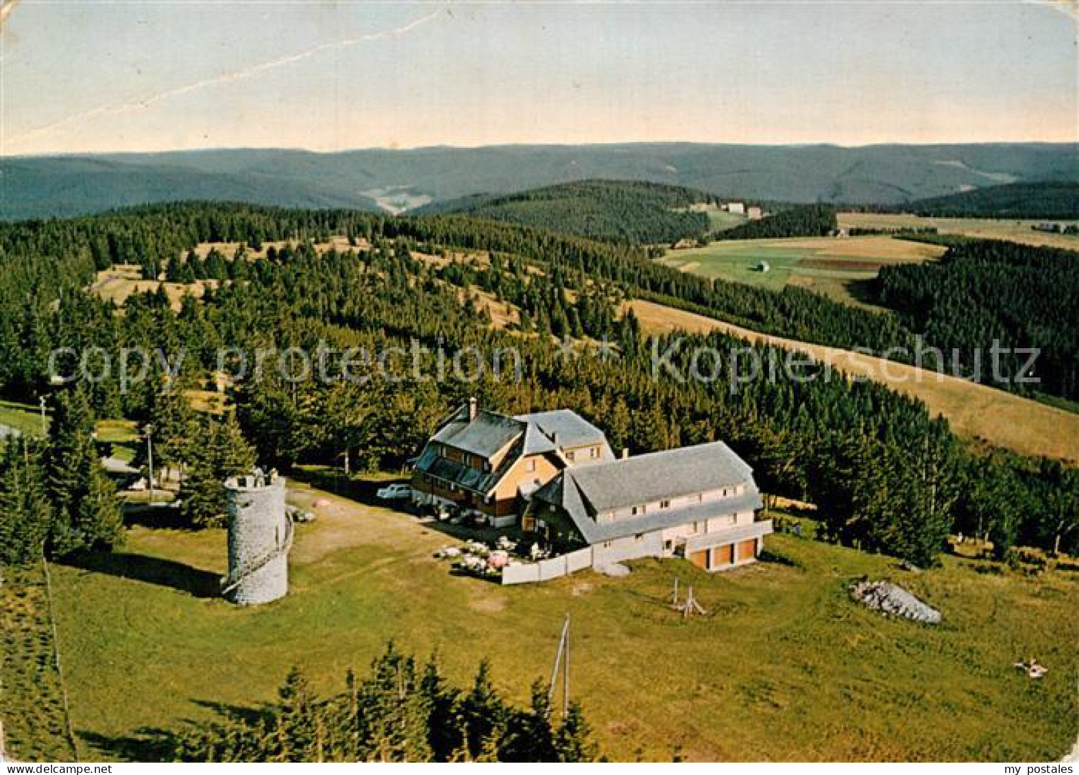 73020412 Furtwangen Berggasthof Zum Brendturm Fliegeraufnahme Furtwangen - Furtwangen