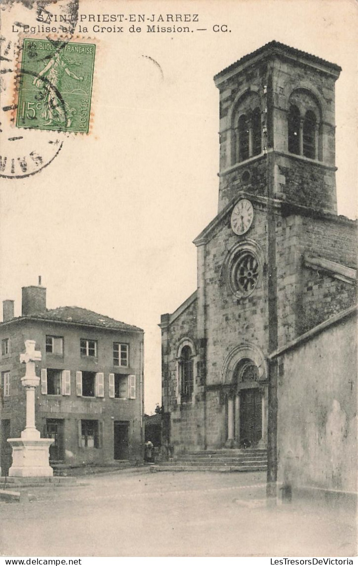 FRANCE - Saint Priest En Jarrez - Vue Générale De L'église De La Croix De Mission - G G - Carte Postale Ancienne - Saint Priest