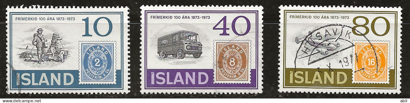 Islande 1973 N° Y&T : 426,429 Et 430 Obl. - Usati