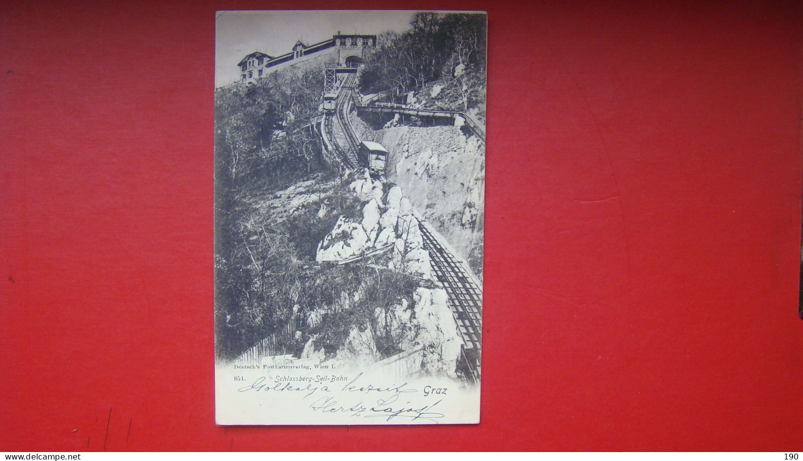 Graz,Schlossberg-Seil-Bahn. - Funicular Railway