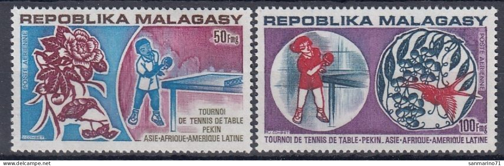 MADAGASCAR 710-711,unused - Tischtennis