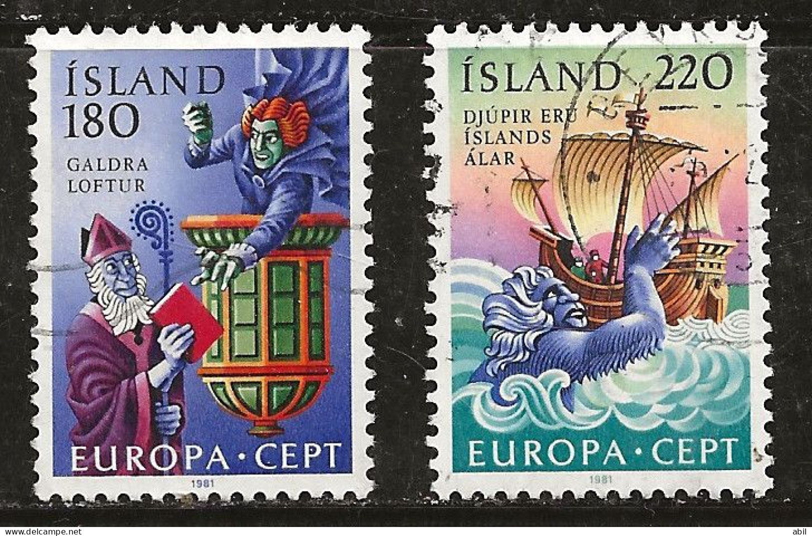 Islande 1981 N° Y&T : 518 Et 519 Obl. - Oblitérés