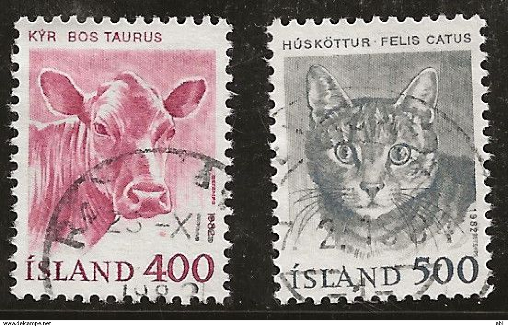 Islande 1982 N° Y&T : 534 Et 535 Obl. - Gebraucht