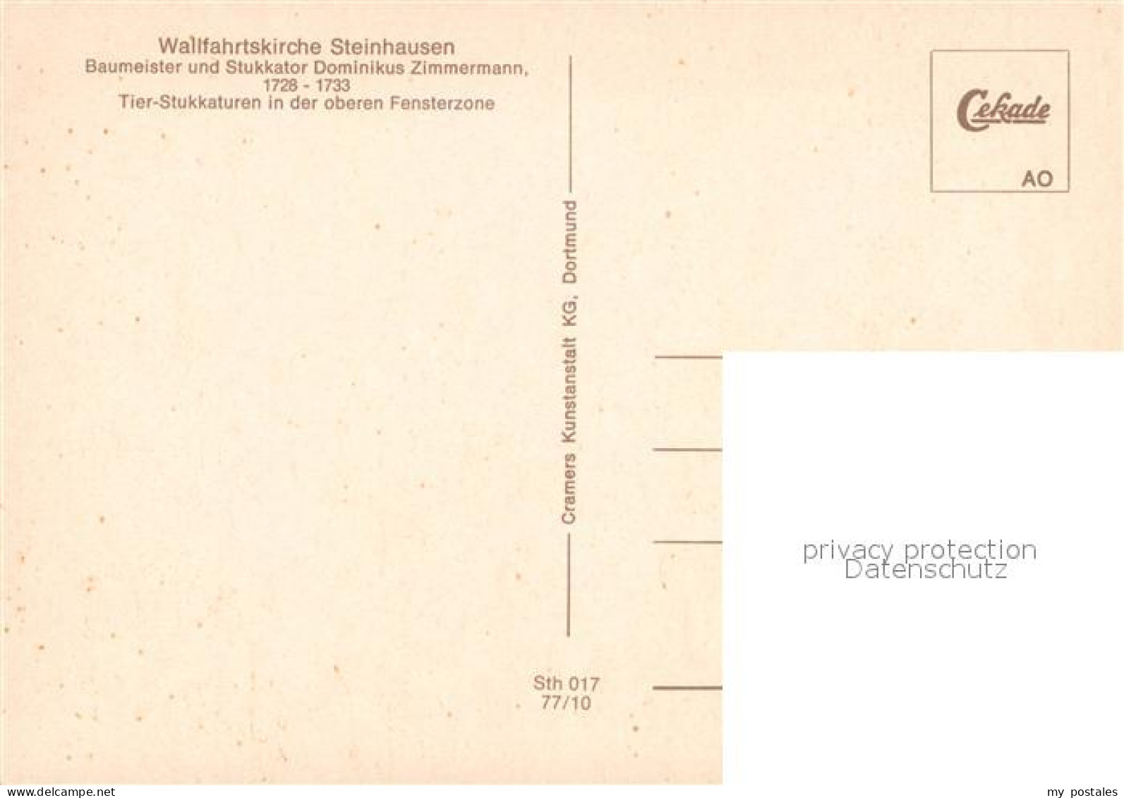 73018870 Steinhausen Bad Schussenried Wallfahrtskirche  Steinhausen Bad - Bad Schussenried