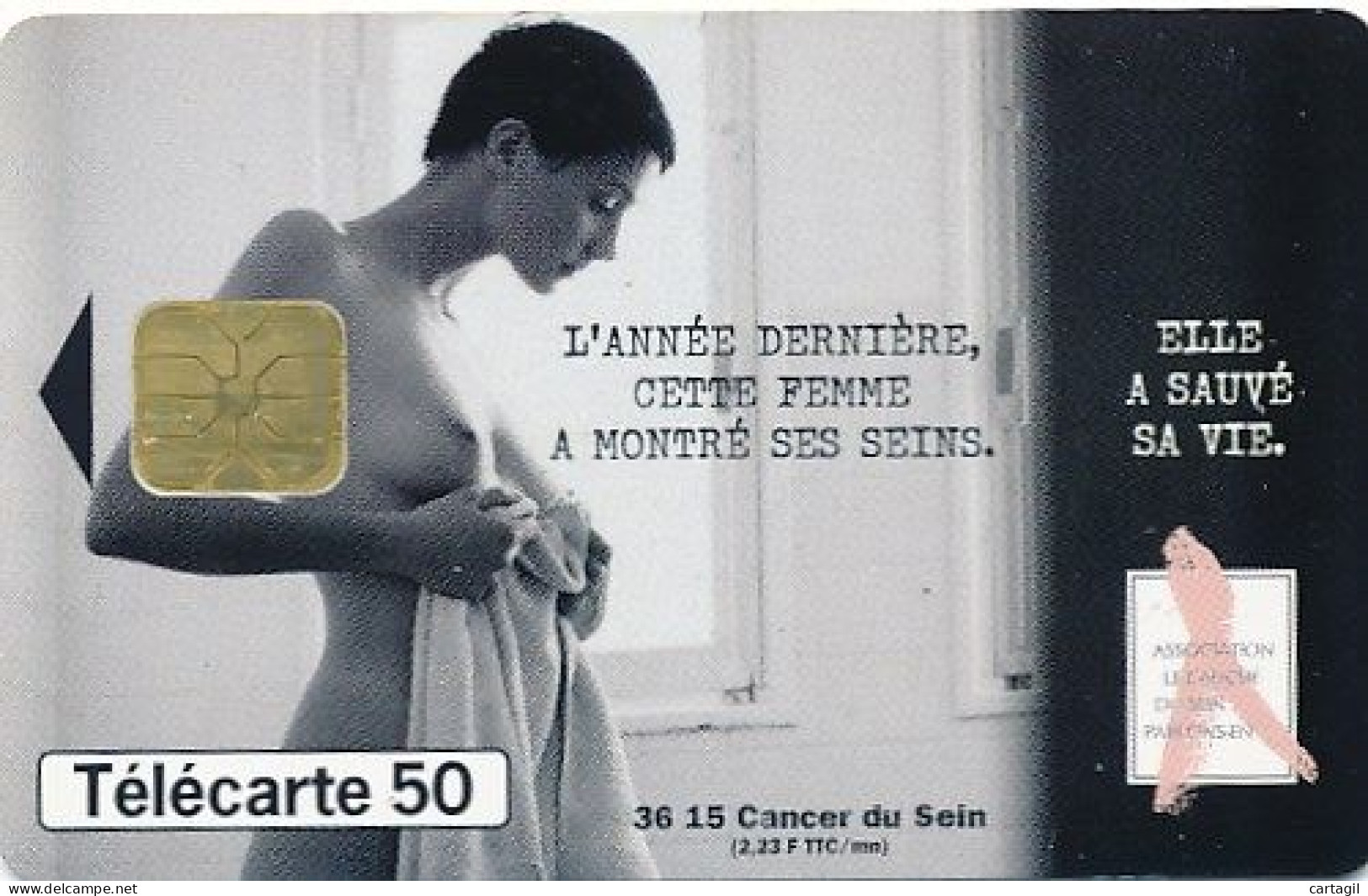 Télécarte France ( 10/99) -Prévention Cancer Du Sein (motif, état, Unités, Etc Voir Scan) + Port - Non Classés