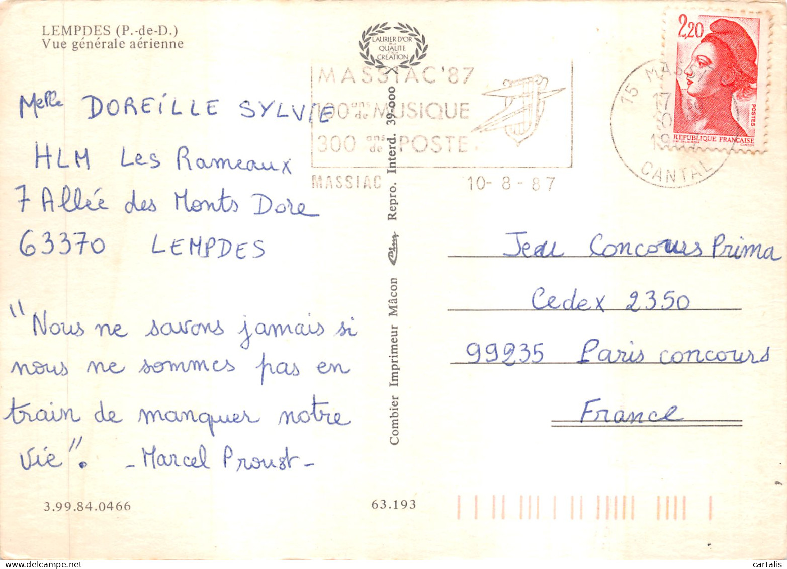 63-LEMPDES-N 591-D/0333 - Lempdes