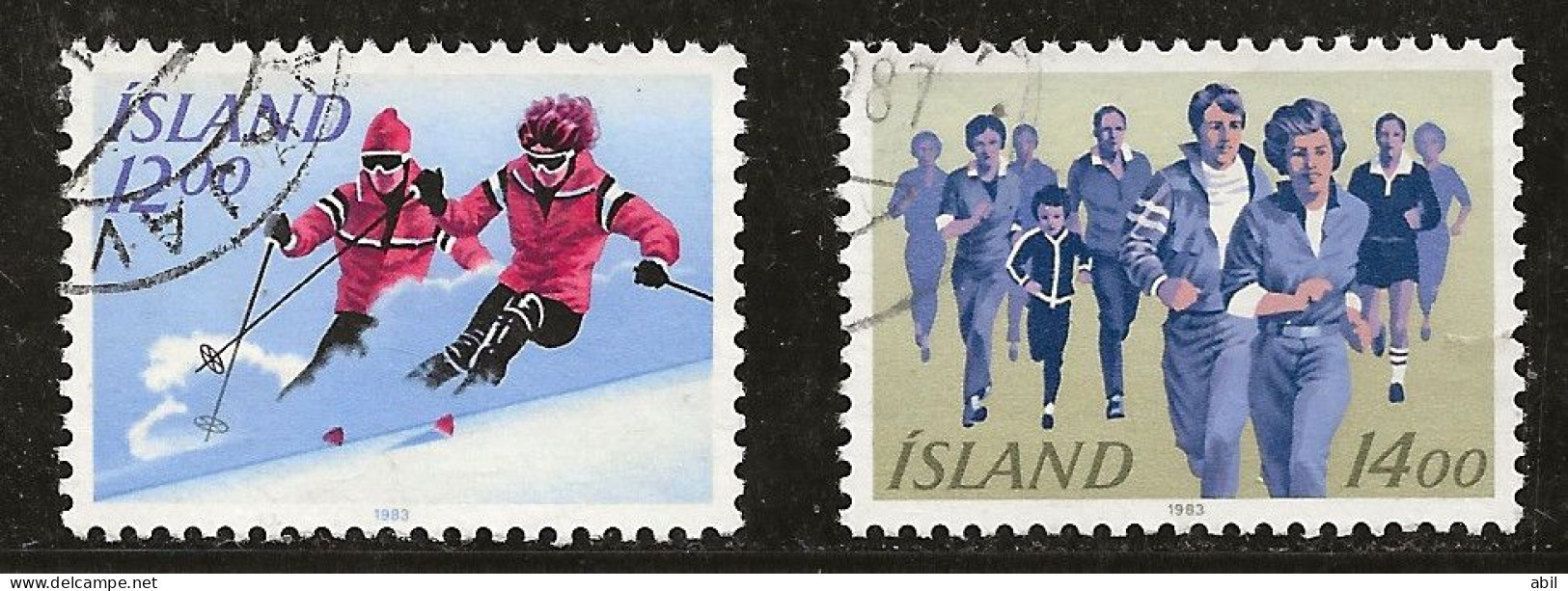 Islande 1983 N° Y&T : 556 Et 557 Obl. - Usati