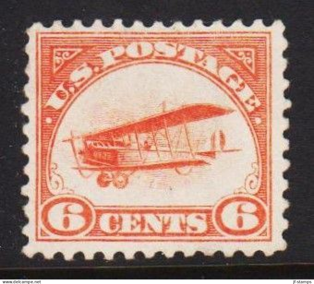 1918. USA. Curtiss JN-4 H Jenny 6 CENTS Beautiful Centering. No Gum.    - JF542812 - Ungebraucht