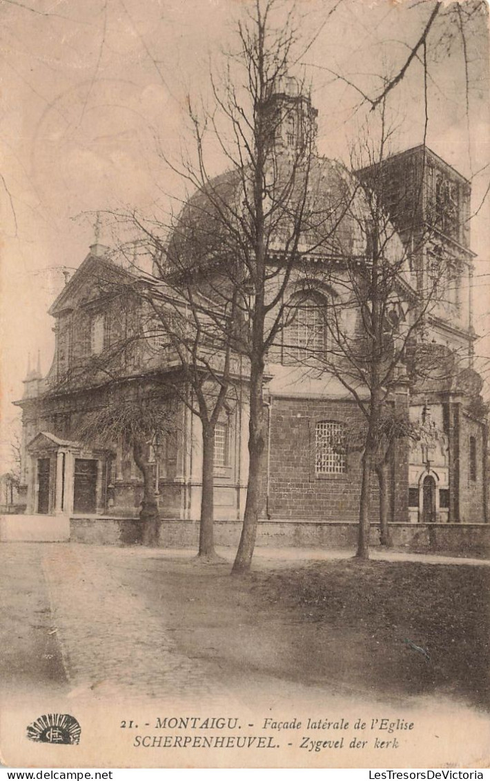 BELGIQUE - Montaigu - Vue Sur La Façade Latérale De L'église - Carte Postale Ancienne - Leuven