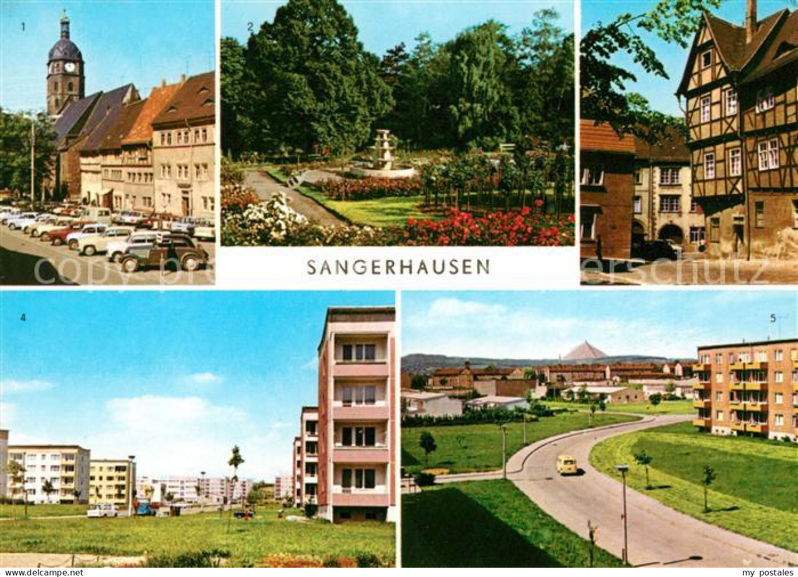 73017861 Sangerhausen Suedharz Markt Rosarium Am Kornmarkt Bernhard Kronen Str P - Sangerhausen