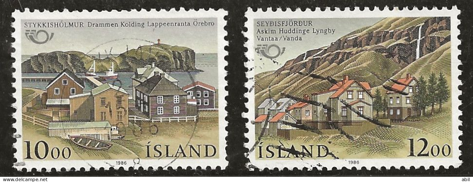 Islande 1986 N° Y&T : 603 Et 604 Obl. - Oblitérés