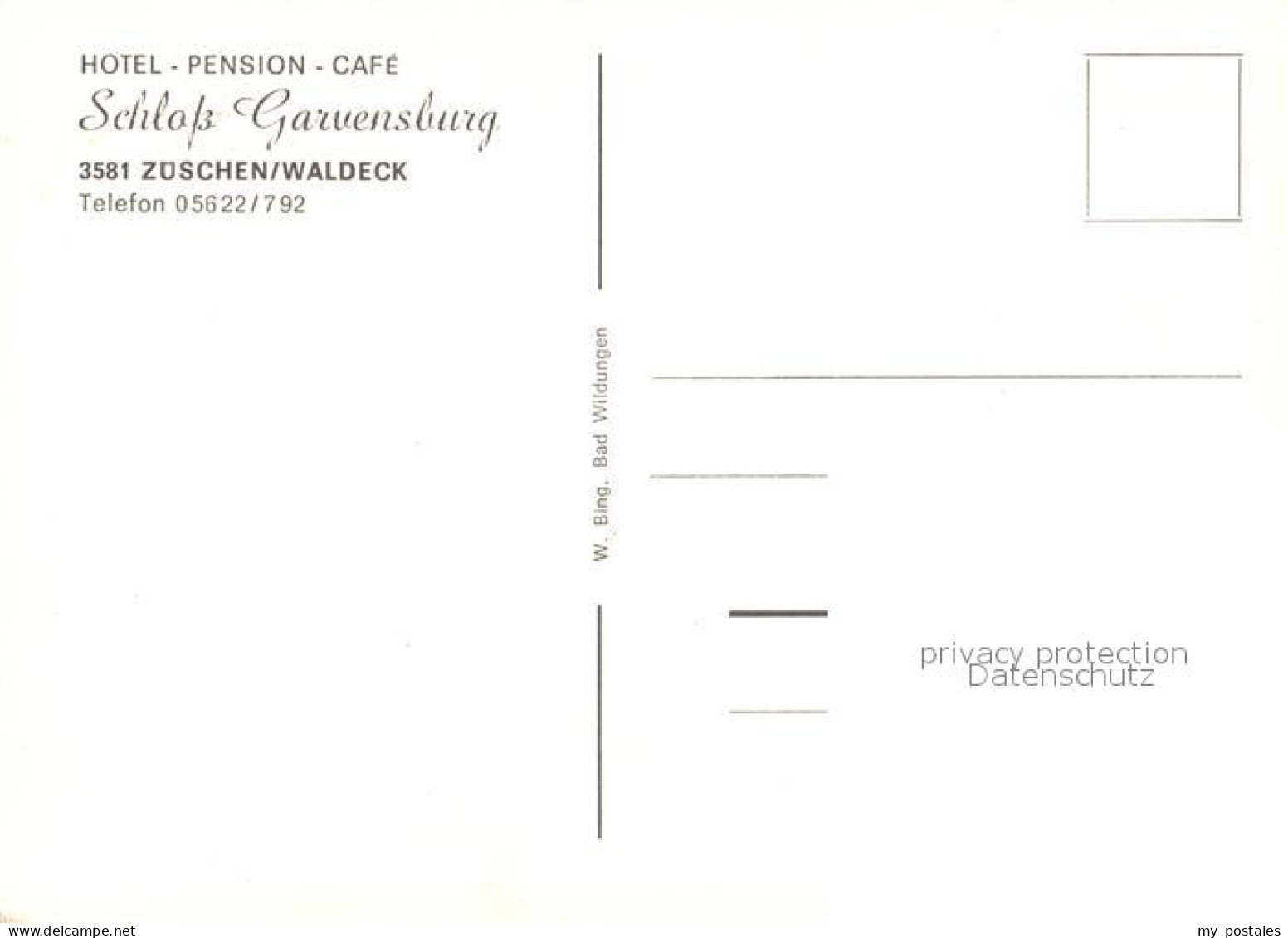 73017834 Zueschen Fritzlar Hotel Pension Schloss Garvensburg Zueschen - Fritzlar