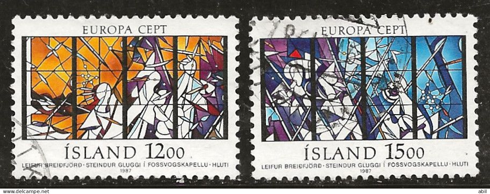 Islande 1987 N° Y&T : 618 Et 619 Obl. - Gebraucht