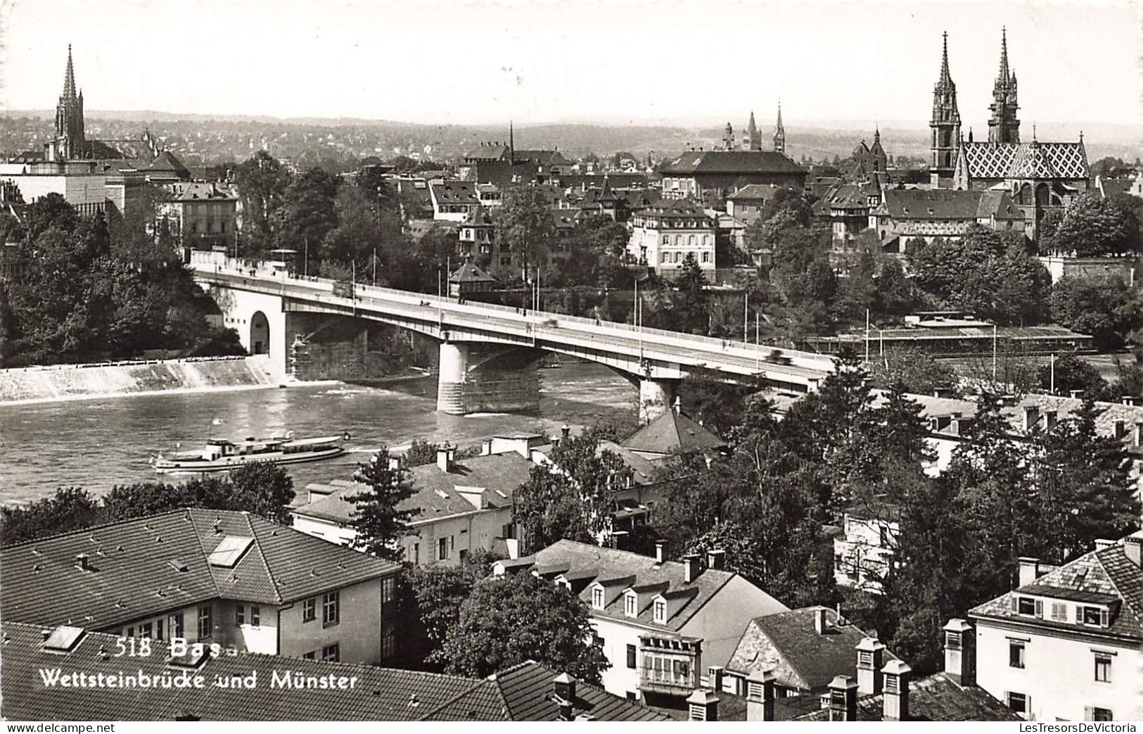 ALLEMAGNE - BasWettsteinbrücke Und Münster - Vue Générale De La Ville - Vue Du Pont - Carte Postale - Münster