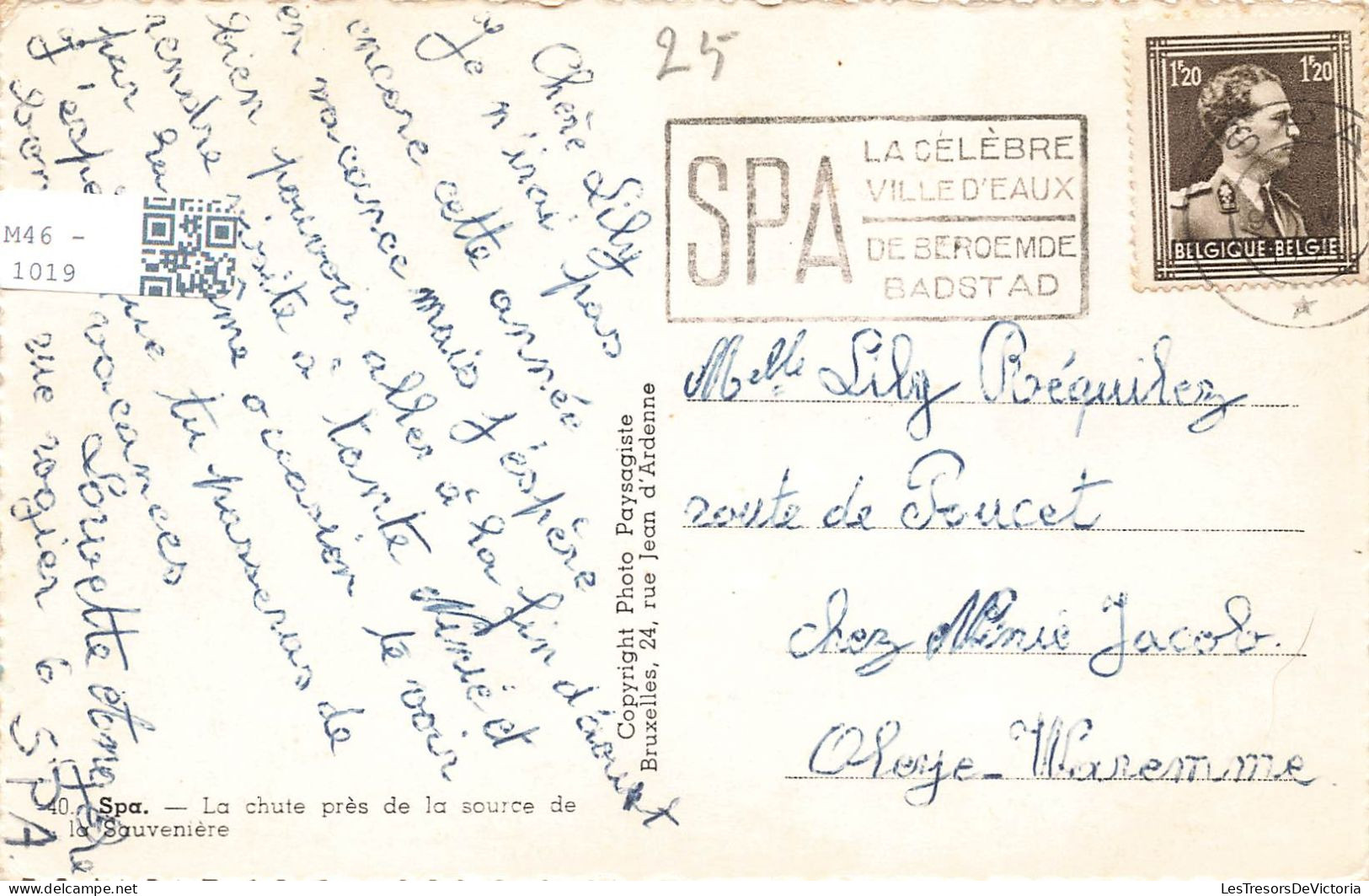 BELGIQUE - Spa - La Chute Près De La Source De La Sauvenière - Carte Postale Ancienne - Spa