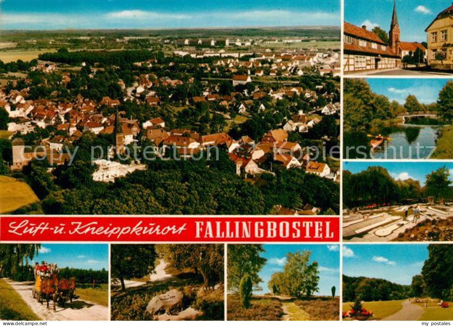 73017666 Fallingbostel Panorama Pferdekutsche Teilansichten Fallingbostel - Fallingbostel