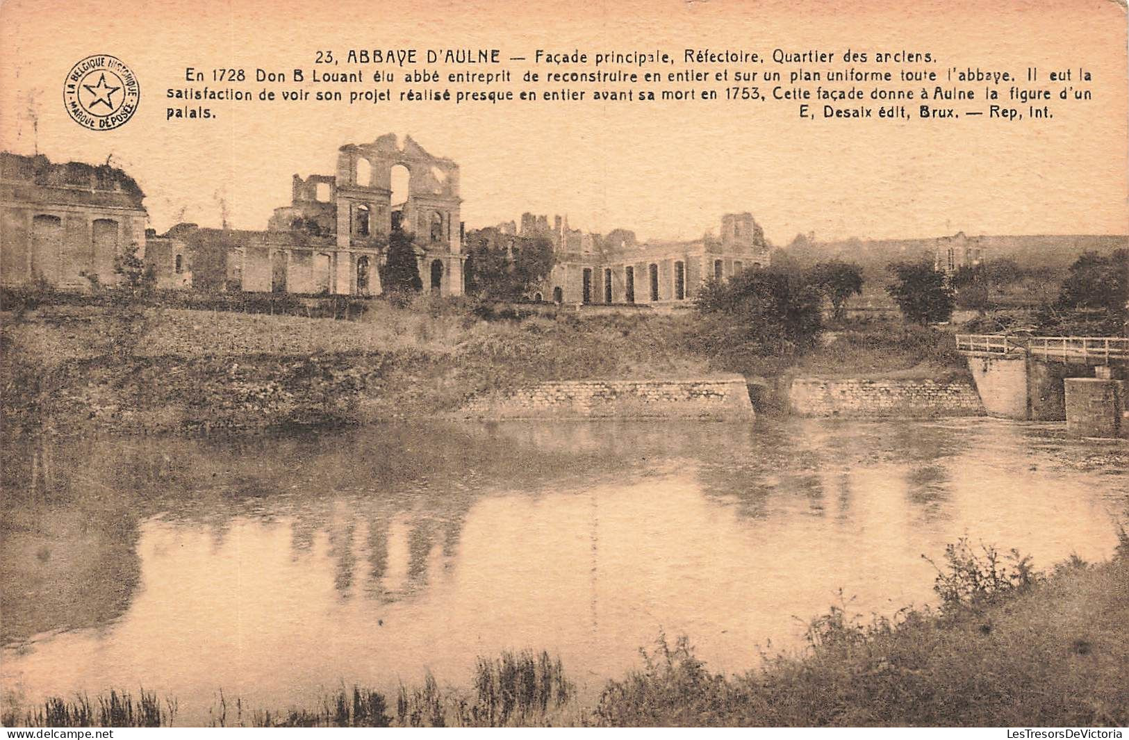 BELGIQUE - Abbaye D'Aulne - Façade Principale - Réfectoire - Quartier Des Anciens - Carte Postale Ancienne - Other & Unclassified