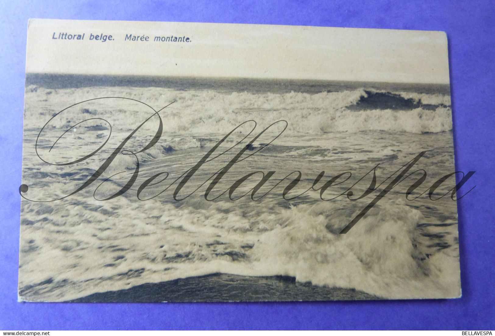 Litoral Belge. Marée Montante (edit. Ch. Bernhoeft ?) N° 622 Carte Lux Brux 1911 - Blankenberge