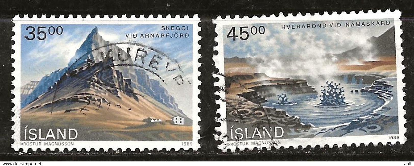 Islande 1989 N° Y&T : 657 Et 658 Obl. - Oblitérés