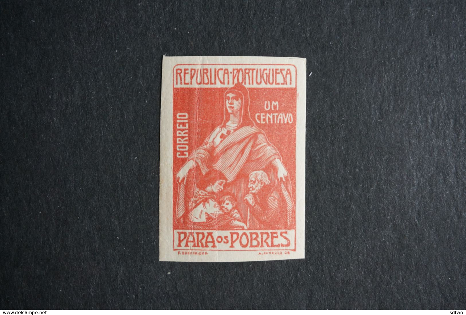 (T6) Portugal 1915/1925 - Postal Tax For The Poors - Proof 1 C - Af. IPT 07 (MNH) - Neufs