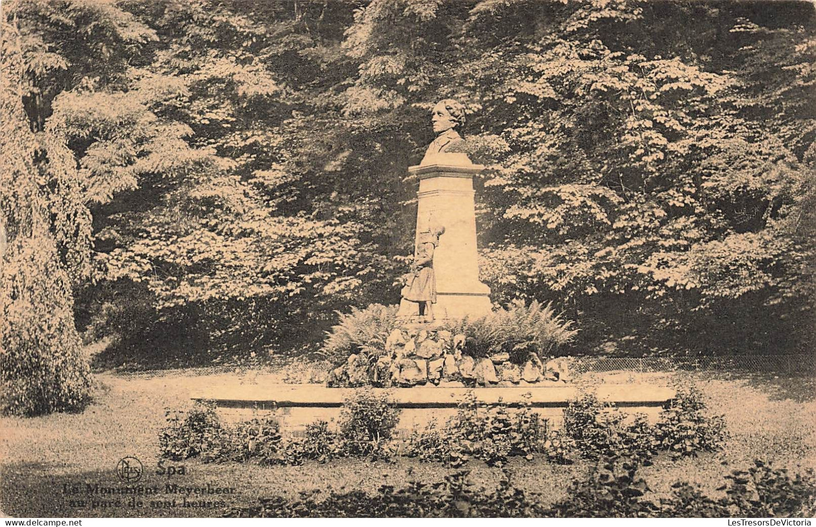 BELGIQUE - Spa - Le Monument Meyerbeer Au Parc De Cent Heures - Carte Postale Ancienne - Spa