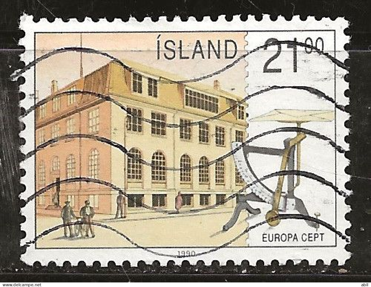 Islande 1990 N° Y&T : 679 Obl. - Usati