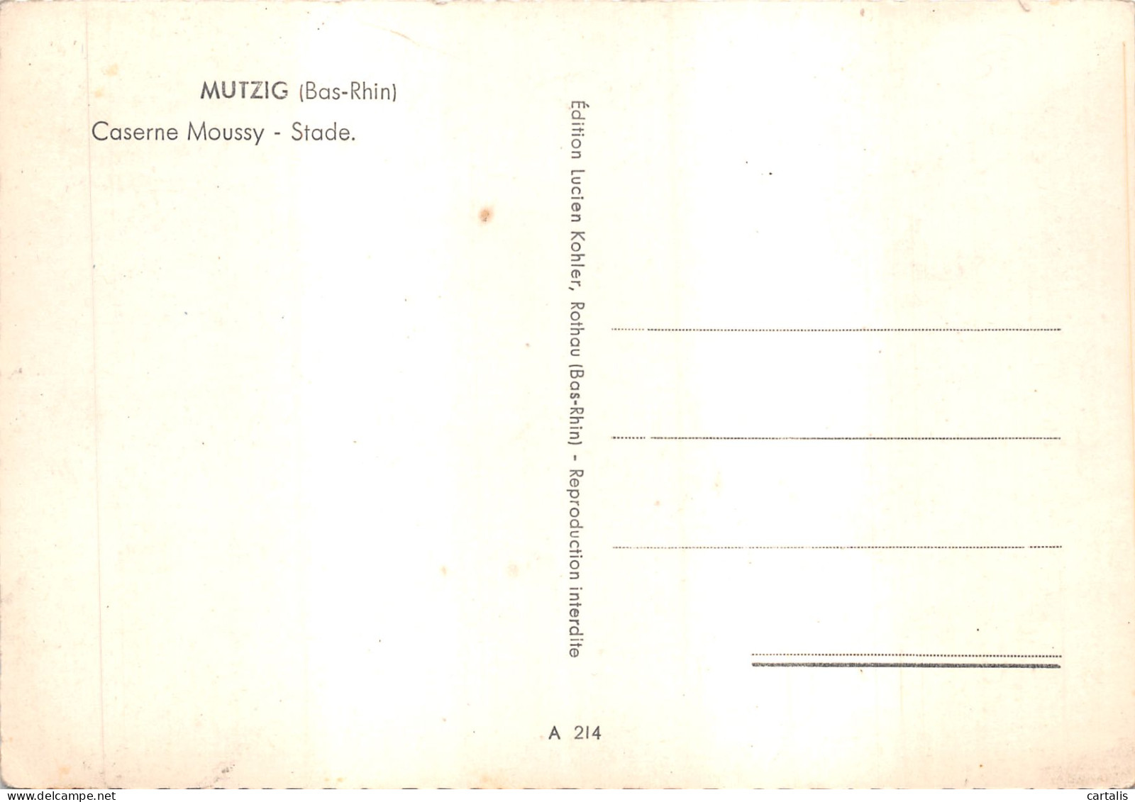 67-MUTZIG-N 603-B/0159 - Mutzig