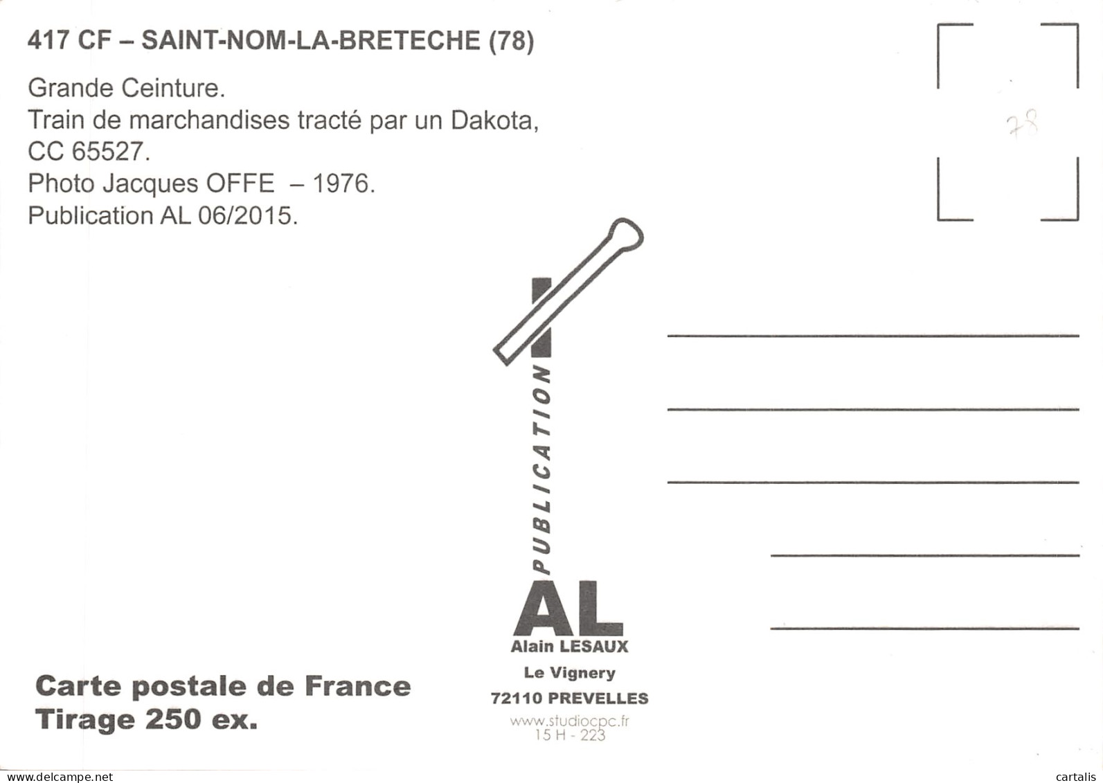 78-SAINT NOM LA BRETECHE-LIGNE SNCF-N 605-C/0123 - St. Nom La Breteche