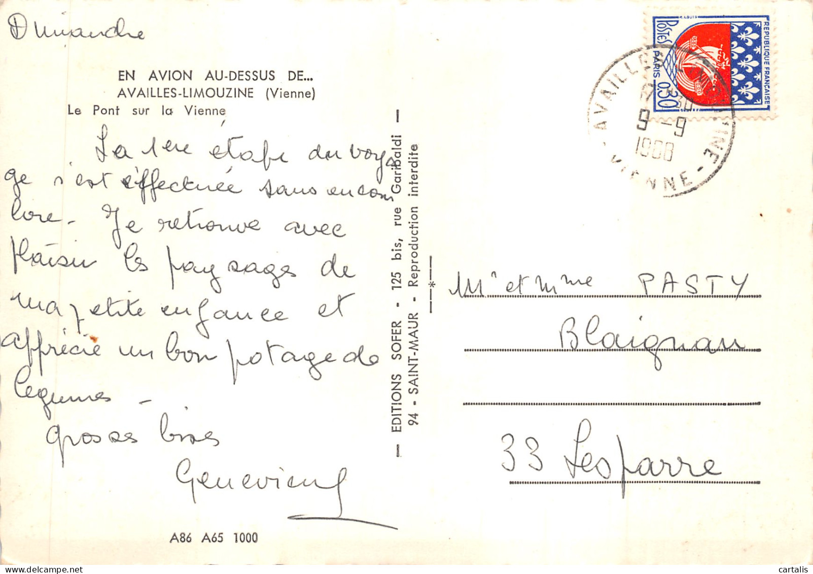 86-AVAILLES LIMOUZINE-N 605-D/0371 - Availles Limouzine