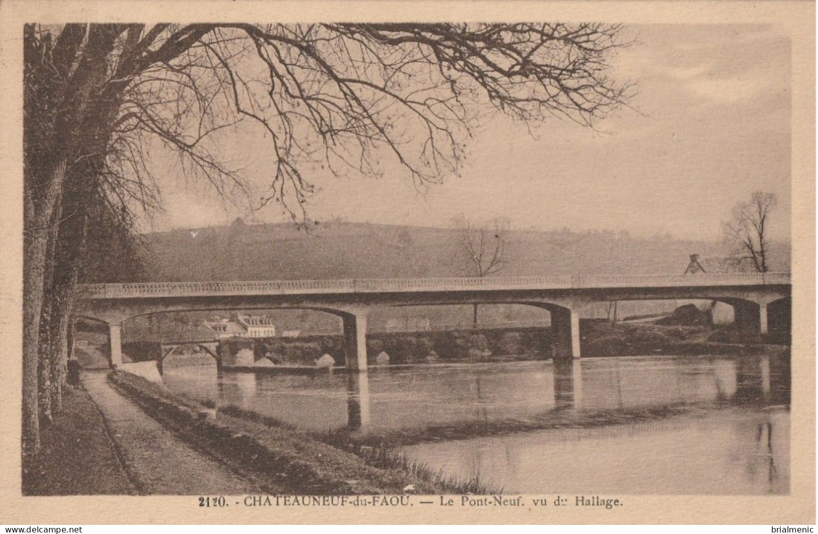 CHATEAUNEUF Du FAOU   Le Pont Neuf Vu Du Hallage - Châteauneuf-du-Faou