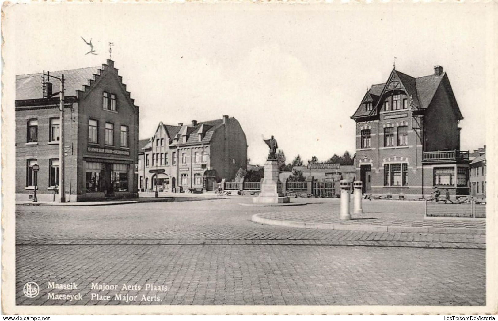 BELGIQUE - Maeseyck - Place Major Aerts - Carte Postale Ancienne - Maaseik