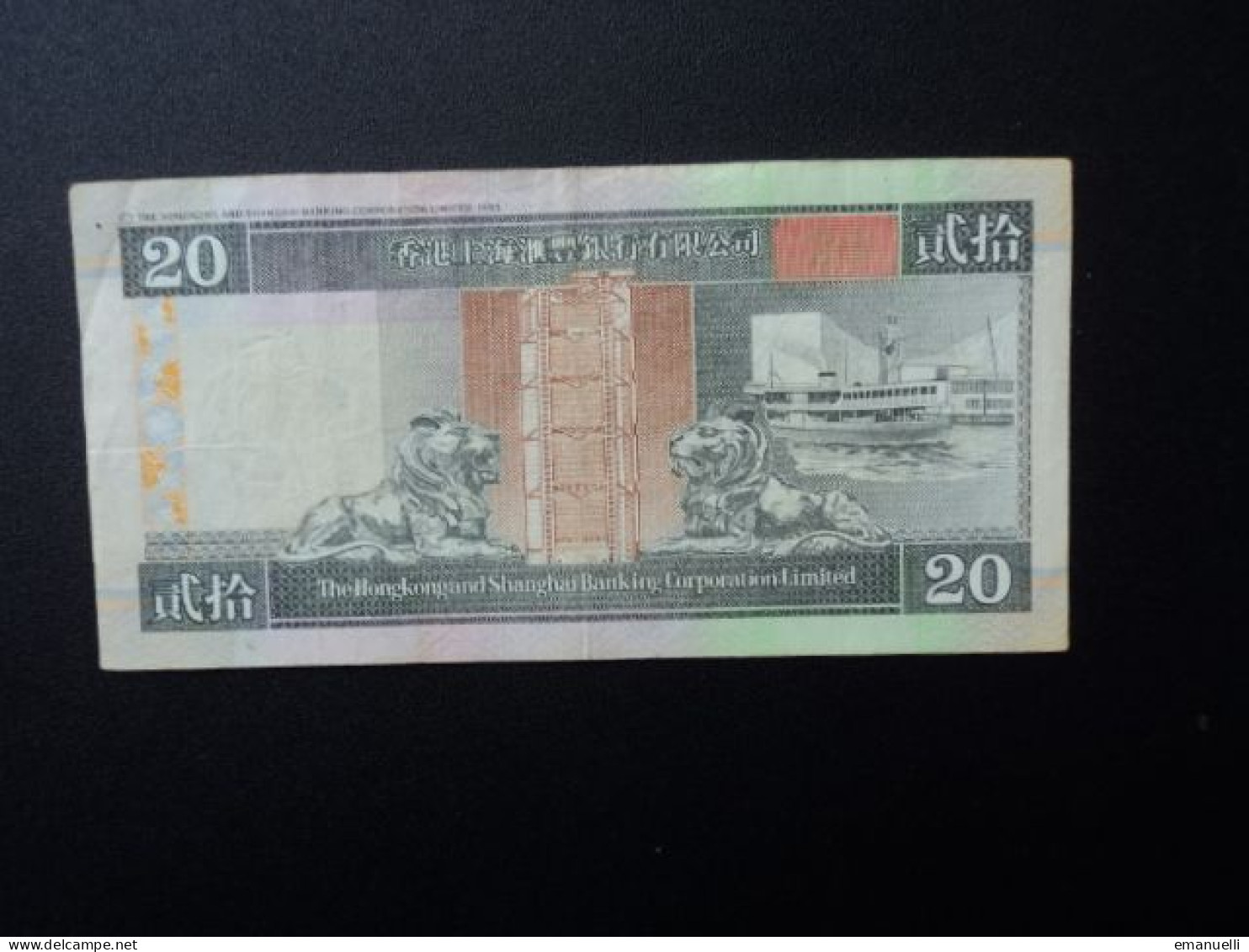 HONG KONG : 20 DOLLARS   1.1.2002   P 201d     TTB - Hong Kong