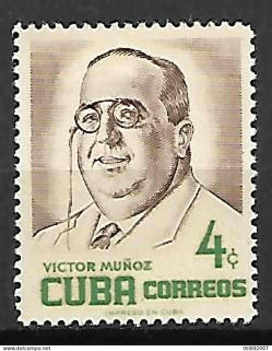 CUBA    -   1956.   Y&T N° 435 *.   Victor Munoz - Nuevos