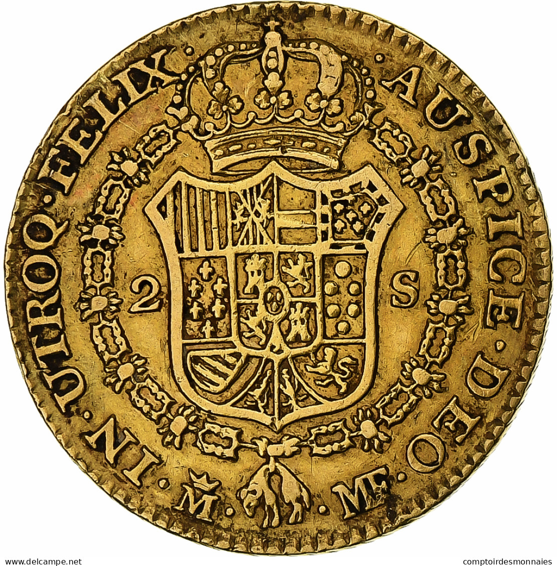 Espagne, Carlos IV, 2 Escudos, 1790, Madrid, Or, TTB, KM:435.1 - Primeras Acuñaciones