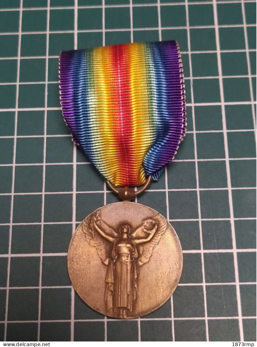 MÉDAILLE INTERALLIÉS 14/18 FRANCE WW1, EPINGLE - Francia