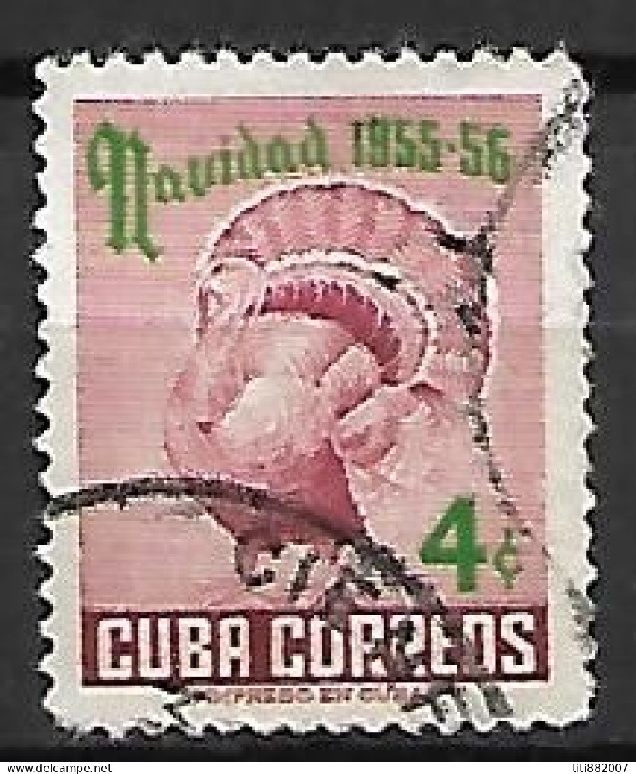 CUBA.   -   1958.   Y&T N° 432 Oblitéré.    Noël   /   Dinde. - Usati
