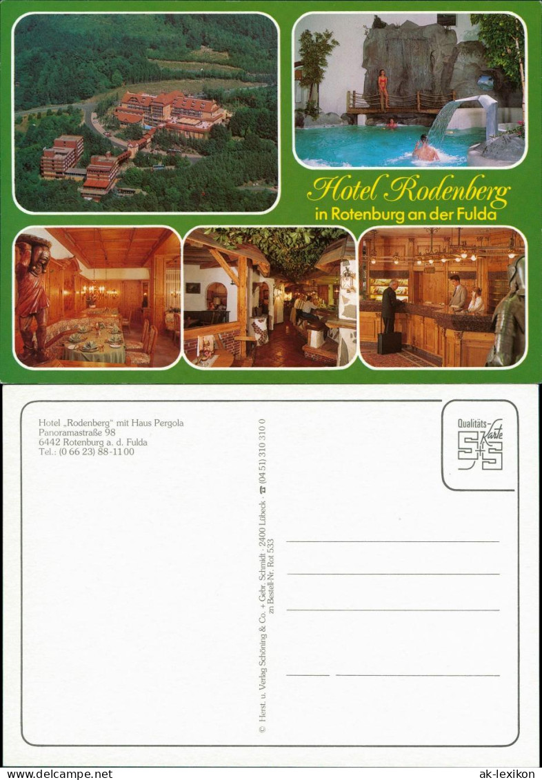 Rotenburg (Wümme) Hotel Rodenberg - Luftbild, Pool, Innenräume 1985 - Rotenburg (Wümme)