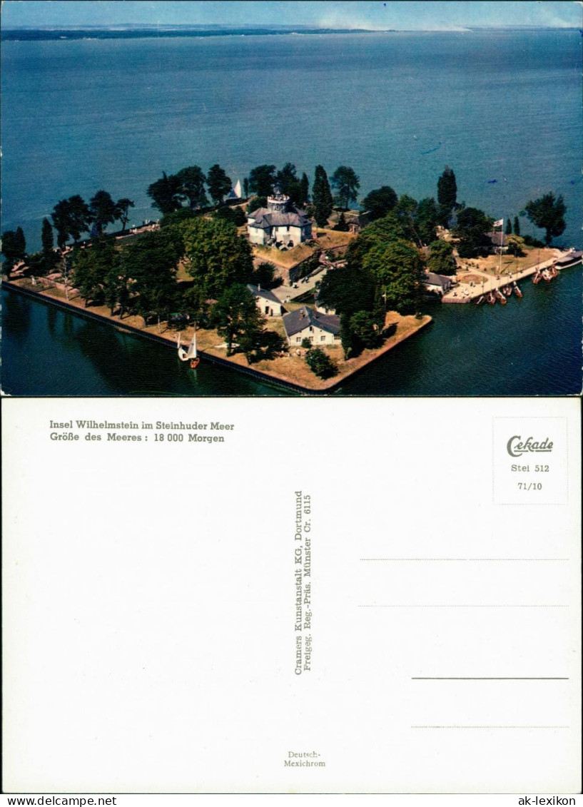 Ansichtskarte Wunstorf Insel Wilhelmstein Mit Festung 1971 - Wunstorf